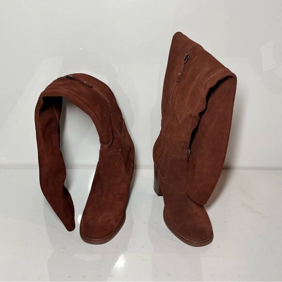 Kelsi Dagger Logan Suede Wide Calf Over the Knee Boots - Picture 6 of 10